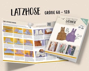Dungarees (size 68 - 128) paper pattern Lybstes