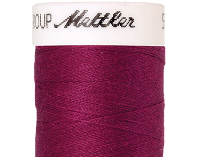 Seralon 200 m col. 1418 (Cerise) sewing thread by Amann Mettler - High-quality sewing thread for sewing projects - 200 meters on a spool - Color: Cerise -