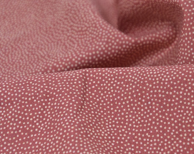 Children's jersey "Fancy Dots", dots in old pink, pink by Hilco - 150 cm wide - fabric matt dots