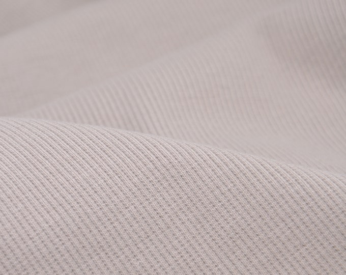 Fibre Mood Special n3, Lara, Bündchen, grau, hellgrau - 50cm breit - Stoff matt, UNI