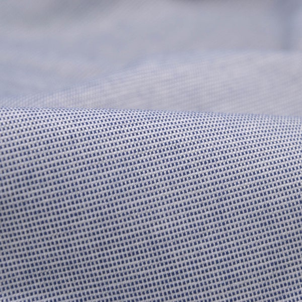 Broekstof van katoen, polyester, stretch blauw gemêleerd - 140 cm breed - stof mat gemêleerd