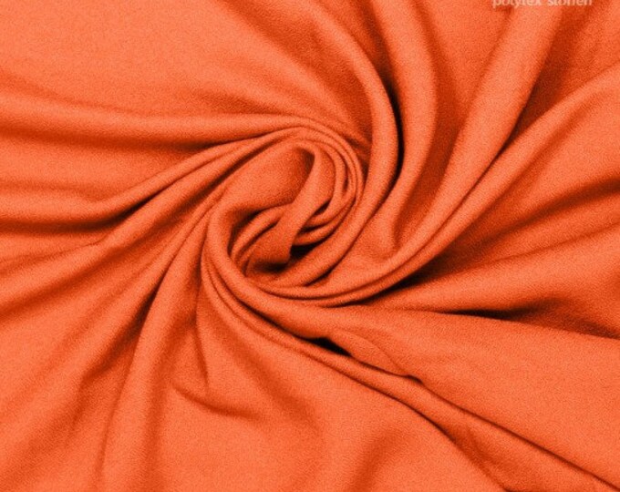 Viscose crepe, blouse, orange, Fiber Mood