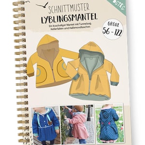 Paper pattern Lyblingsmantel 56 – 122 from Lybstes - sewing instructions for children's coats