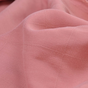 NEW! Fiber Mood Jacquard blouse fabric Tencel fabric, check old pink, pink