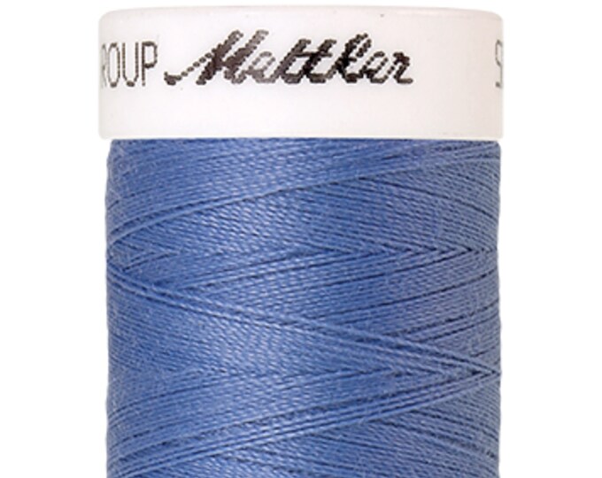 Seralon 200 m col. 1368 (Dolphin Blue) sewing thread by Amann Mettler - High-quality sewing thread for sewing projects - 200 meters on a spool - Color Dol