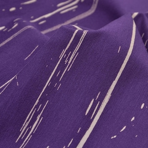 Jersey made of Ecovero viscose by Mind the Maker in purple, beige - 160 cm wide - fabric smooth stripes