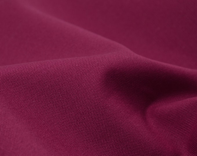 Baumwollstoff von Westfalenstoffe Webstoff, garngefärbt, bordeaux, rot - 150cm breit - Stoff matt, UNI