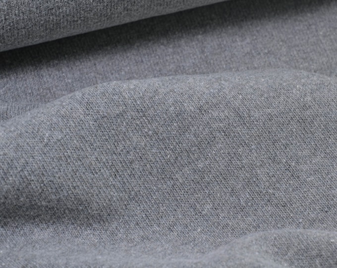 Strickstoff Bono von Swafing in grau - 160cm breit - Stoff strick UNI