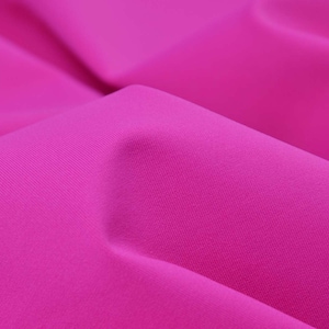 Tessuto jersey in poliestere, bielastico in tinta unita rosa, abbigliamento sportivo - larghezza 150 cm - tessuto leggermente lucido, UNI