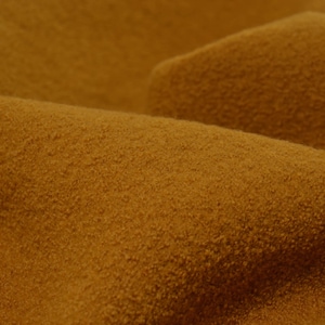 Coat fabric Merino-Walk, Merino wool in curry, yellow by Hilco - 135 cm wide - fabric brushed UNI