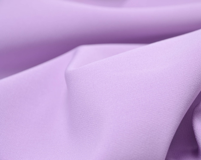 Evening wear stretch fabric micro-stretch purple, lilac - 140 cm wide - fabric smooth UNI
