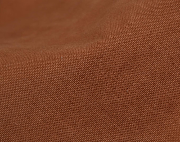 Canvas Heavy Washed Burn Bronze, Rost von Mind the Maker - 145cm breit - Stoff matt, UNI
