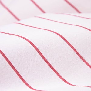 Cotton fabric with stretch with red stripes from Katia - 135 cm wide - fabric patterned stripes