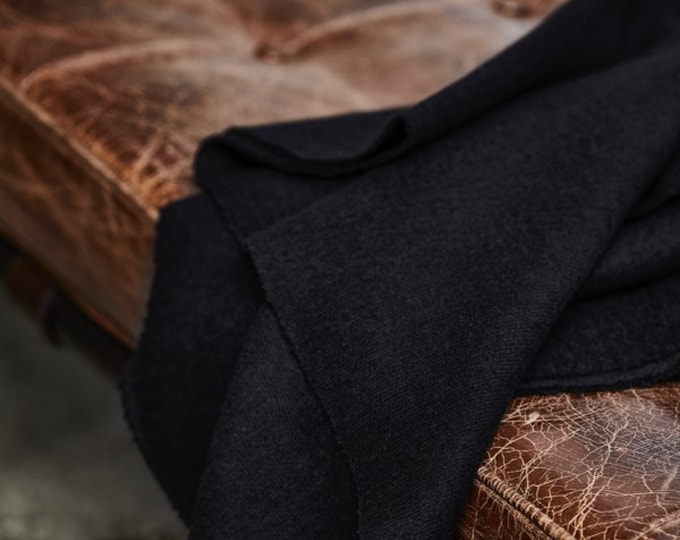 BIO Wollstoff, Doubleface, schwarz - Mind the Maker