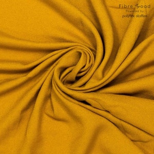Viscose crepe, blouse, ocher, Fiber Mood