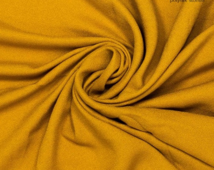 Viscose crepe, blouse, ocher, Fiber Mood