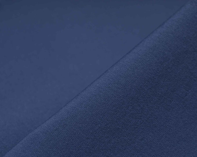 Waterproof softshell fabric, solid blue, elastic, sportswear - 150 cm wide - smooth fabric, solid color