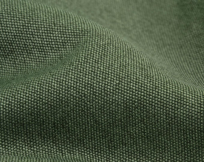 Polsterstoff aus Polyester in grün meliert Rom - 140cm breit - Stoff gemustert melange