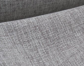 Upholstery fabrics mottled grey-beige sold by the meter - 145 cm wide - fabric nubbed UNI