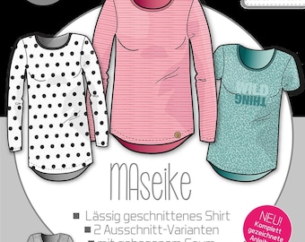 Paper cut shirt Maseike | Sizes 32-48, ki-ba-doo