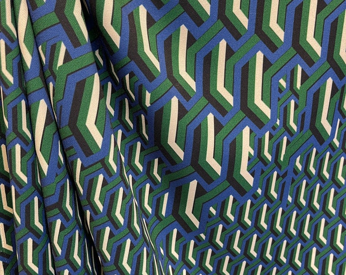 retro, blouse, design, dress, green, blue, skirt, panel