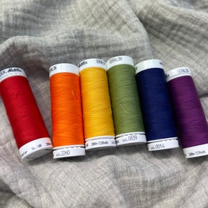 Matching yarn for our fabrics, sewing thread, Amann, Seralon