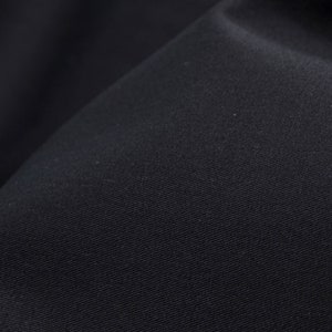 Trouser fabric made of cotton, stretch in plain black - 150 cm wide - fabric smooth UNI
