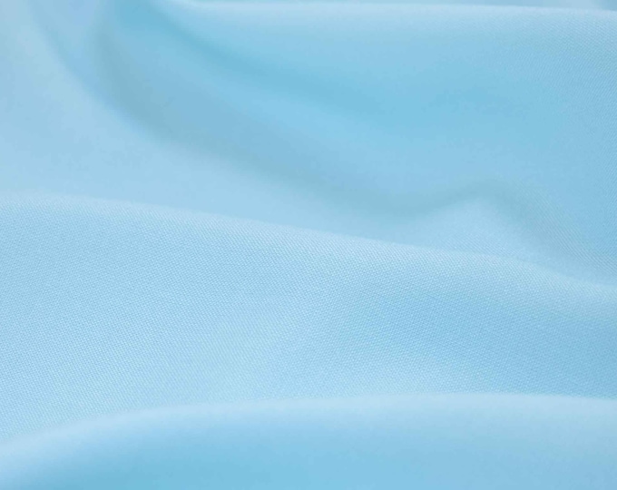 Blusenstoff einfarbig, uni aus Viskose in hellblau von Katia Stoffe - 140cm breit - Stoff glatt, UNI