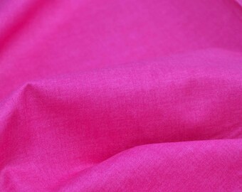 Cotton fabric Linen Texture Patchwork fabric Linen look azalea pink 1473 P5