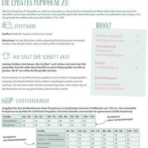 Lybstes Pumphose 2.0 paper sewing pattern by Lybstes image 5