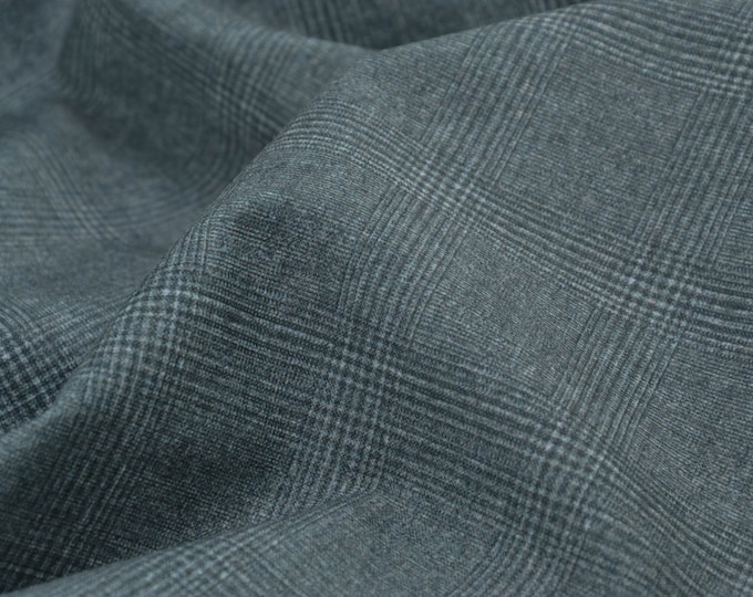 Abendmode Stretchstoff Karo mint - 150cm breit - Stoff gemustert Karos