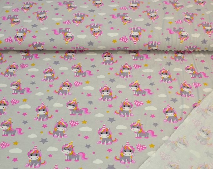 Jersey unicorn pink, stars, heart, clouds