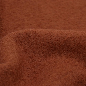 Coat fabric made of Merino wool brown, rust - 144 cm wide - fabric knit UNI
