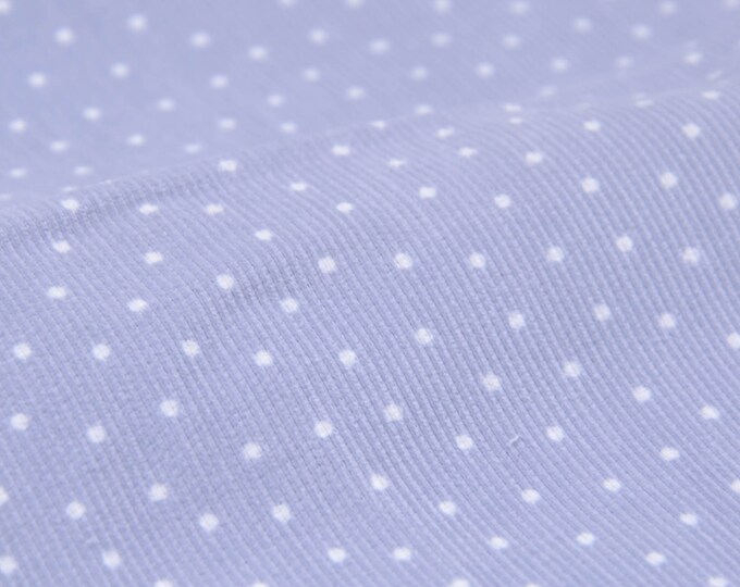 Kordstoff Babycord aus Baumwolle, grau, Punkte von Westfalenstoffe - 145cm breit - Stoff matt Punkte