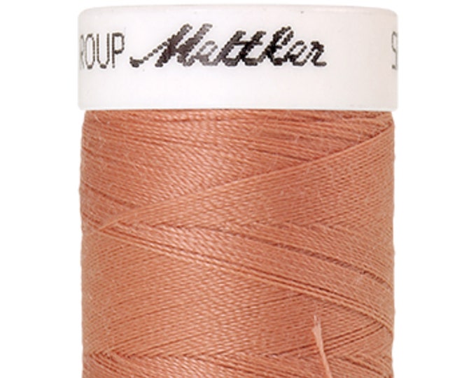 Seralon 200 m col. 633 (Smoky Apricot) sewing thread by Amann Mettler - High-quality sewing thread for sewing projects - 200 meters on the roll - Color Smo