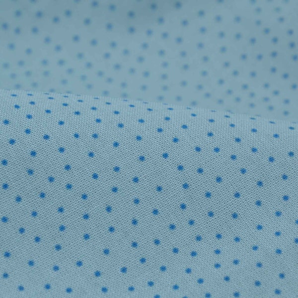 Cotton fabric Bangkok mint, blue dots from Westfalenstoffe - 150 cm wide - fabric smooth, dots