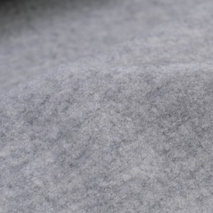 Coat fabric, boiled wool, light grey mottled - 135 cm wide - mottled fabric UNI