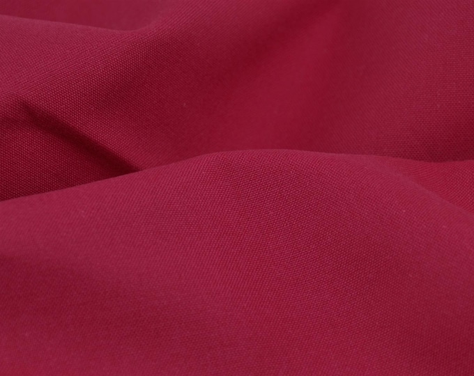 Cotton fabric woven plain from Westfalenstoffe red - 150 cm wide - fabric UNI