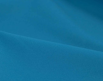 Jersey fabric plain petrol, stretch, sportswear, yoga - 150 cm wide - smooth fabric, UNI