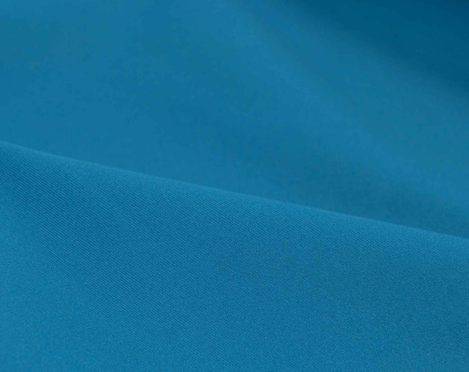 Jersey fabric plain petrol, stretch, sportswear, yoga - 150 cm wide - smooth fabric, UNI