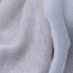 Sweat fabric Alpine fleece mottled, plain, light grey, light blue, grey - 147 cm wide - fabric fluffy, melange