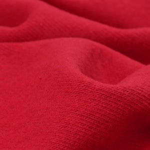 Knitted fabric Gillo red, bright made of cotton by Hilco - 175 cm wide - knitted fabric, UNI