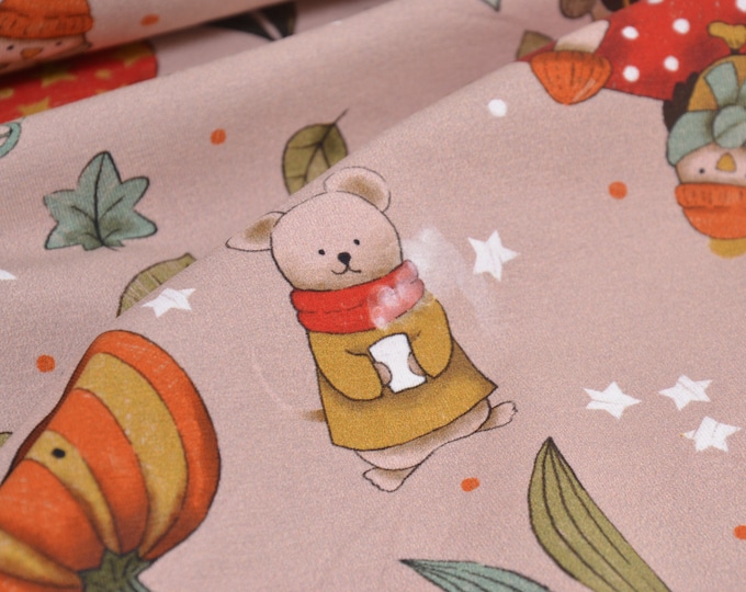 Children's jersey, cotton, Apple Woods, Happy Woods, Hilco