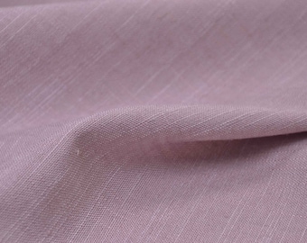 Linen fabric with viscose and polyester, solid pink melange - 140 cm wide - melange fabric