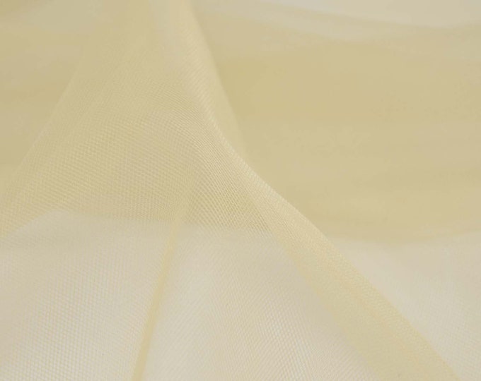 Decorative fabric Fibre Mood 28 Nyla Tulle. Nylon green, transparent - 160 cm wide - semi-transparent fabric, plain