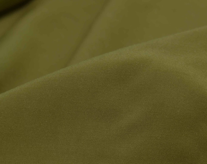 Blouse fabric woven from viscose, solid green - 140 cm wide - smooth fabric, solid color
