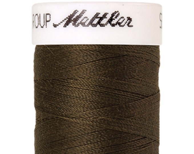 Seralon 200 m col. 667 (Golden Brown) sewing thread by Amann Mettler - High-quality sewing thread for sewing projects - 200 meters on the roll - Color Gold