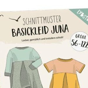 Abito basic Juna (taglia 56 - 122), cartamodello di Lybstes