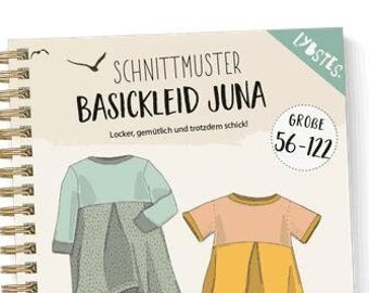 Lybstes basic dress Juna, paper sewing pattern, size 56 - 122