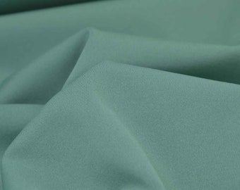 Jersey fabric plain green, stretch, sportswear, yoga - 150 cm wide - smooth fabric, UNI